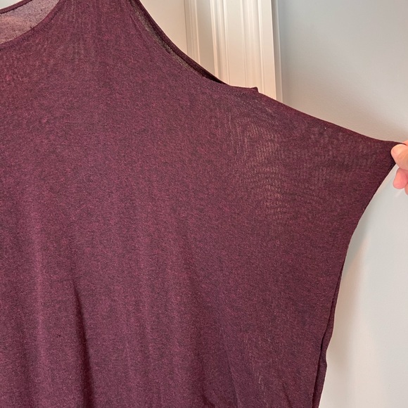 Max and Mia thin open shoulder sweater on wine - Picture 2 of 4